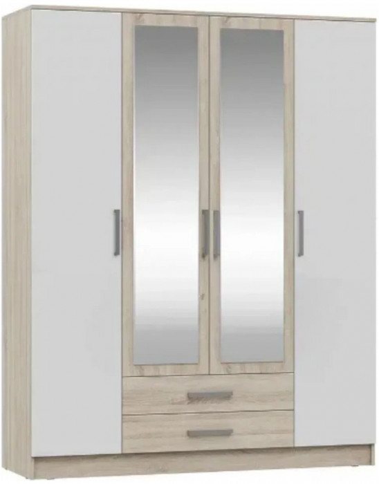 Мартина Шкаф для одежды 4-дверный (Венге / Белый)
