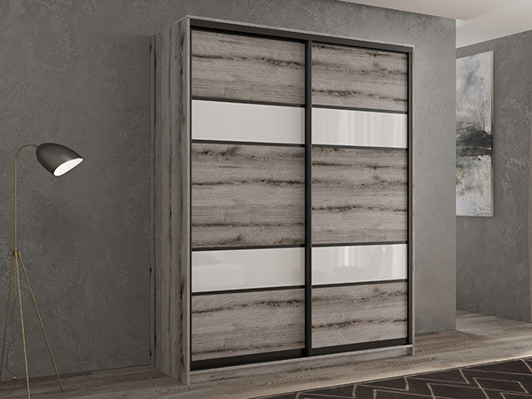 Шкаф-купе Кааппи 8 Эвок Окаменелый 150х60х230 см