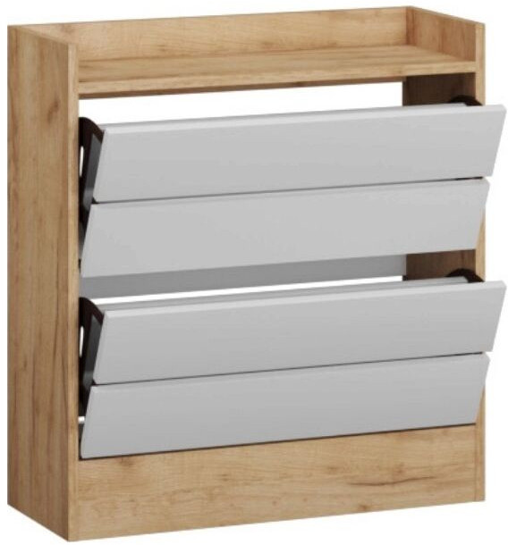 Ямайка обувница ЯПТ-3 дуб крафт золотой/белый