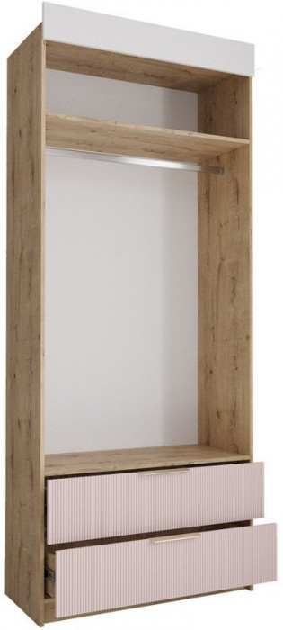 Модульная детская Лавис, композиция 6, Белый/Белый софт / Грей софт