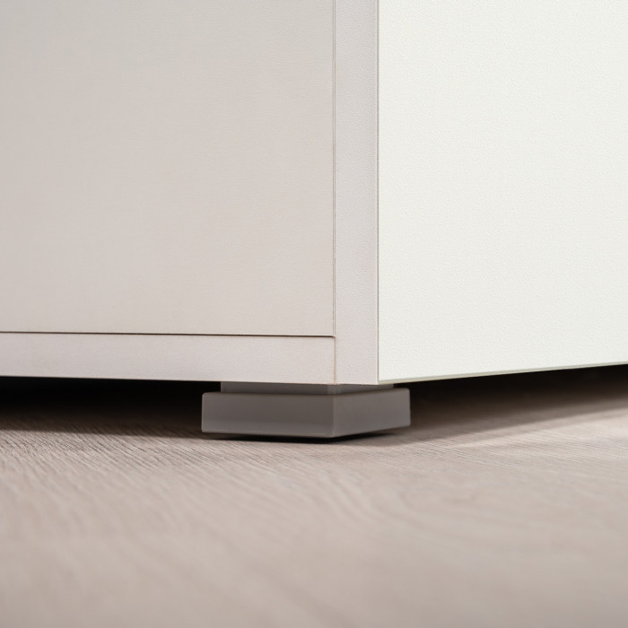 Октава Прихожая 23, цвет белый шагрень/дуб крафт золотой/фасады МДФ белый шагрень, ШхГхВ 161,5х35,4х197,6 см., универсальная сборка