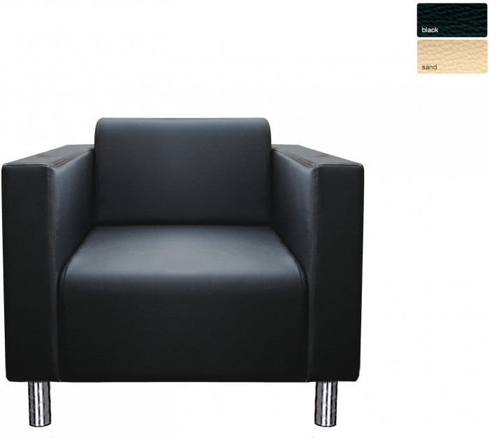 Кресло БЛЮЗ экокожа черное