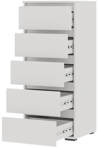 Хелен КМ 03 Комод 502 5 ящиков (0,502х1,188х0,460) белый/белый