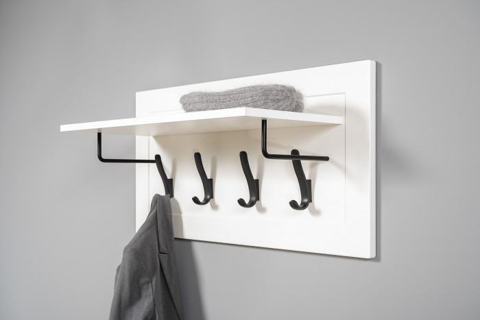 Остин Прихожая 27, цвет белый шагрень/дуб крафт золотой, ШхГхВ 280х54,3х229,6 см., универсальная сборка