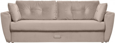 Диван-кровать Амстердам Люкс, 150х195, еврокнижка, пружинный блок, велюр, бежевый