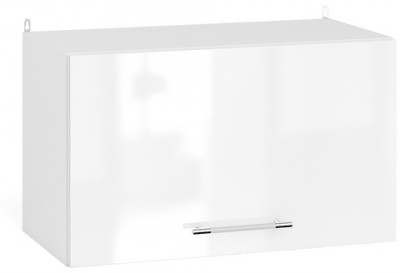 Кухня Мебель--24 ШВГ600 Шкаф горизонтальный 60 см., корпус белый/фасад МДФ белый глянец