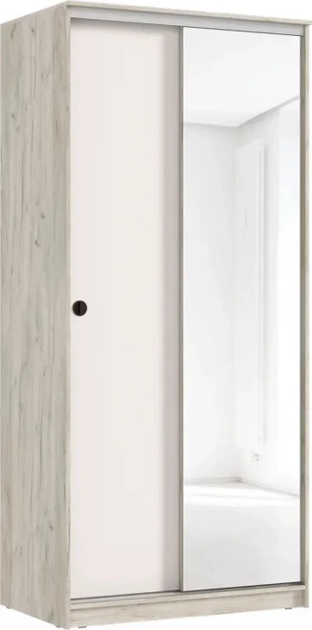 Шкаф-купе Альянс 1,0м, Крафт серый/Кашемир