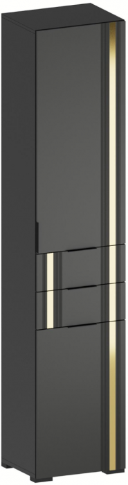 Модульная Прихожая Эмэ, набор №4, Графит/Графит золото, Simple 27