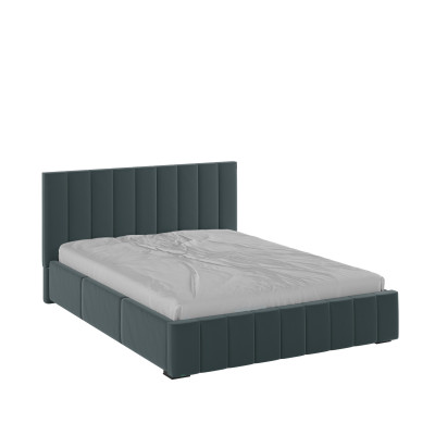 Нега Кровать интерьерная 160 серый, ортопед