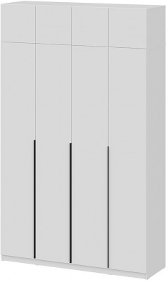 Шкаф с антресолью (9 полок + штанга) ШК 5 (1600), Белый
