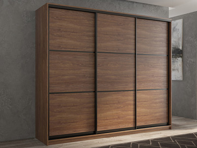 Шкаф-купе Кааппи 4 Морское Дерево Винтаж 180х60х230 см