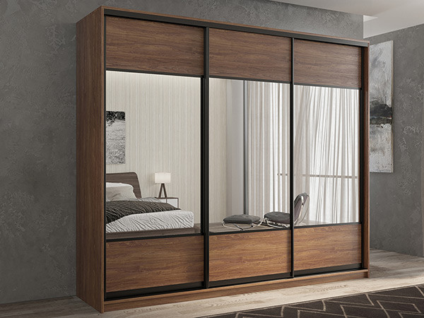 Шкаф-купе Кааппи 6 Морское Дерево Винтаж 180х60х230 см