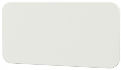 Джастин 17.51 Бортик универсальный, цвет белый шагрень, ШхГхВ 64х1,6х33 см.