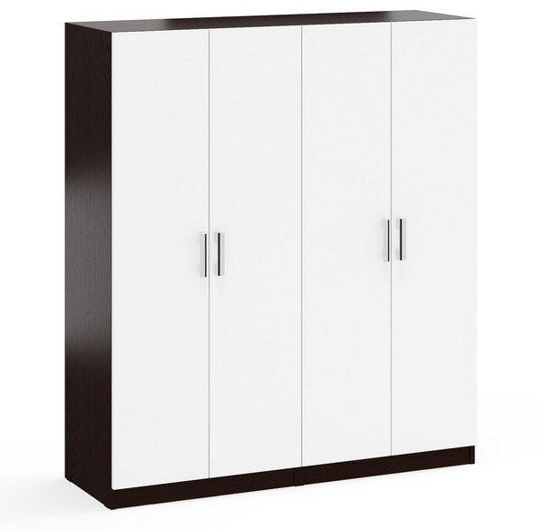 Два Шкафа С-МД-СК9Ш к компьютерному столу С-МД-СК9, цвет венге/белый шагрень, ШхГхВ 140х45х160 см.