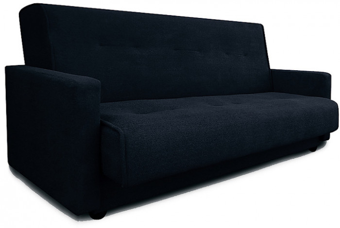 Диван Милан 140 черный ППУ