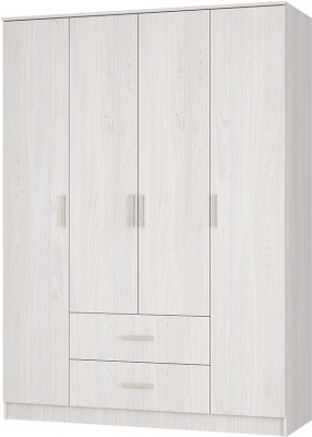 Шкаф "Титан" 4-х створчатый Ясень белый