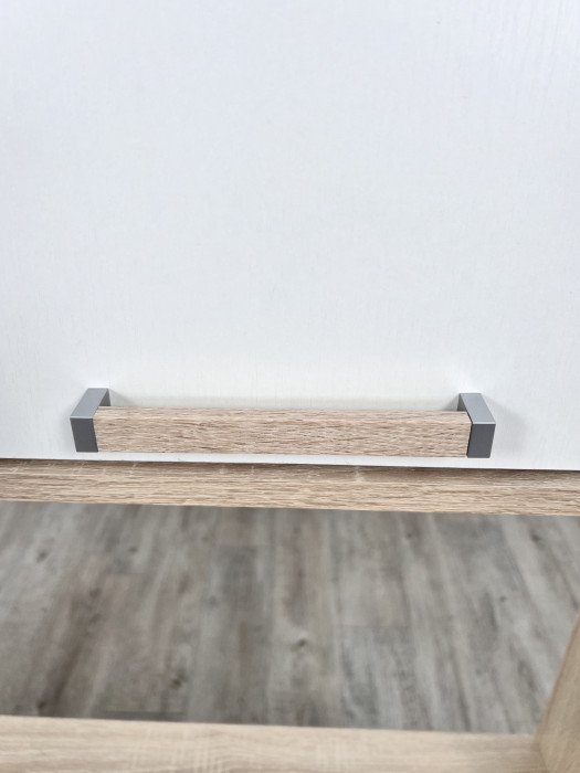 Компьютерный стол Квартет-9 (К), Дуб крафт золотой/Кашемир