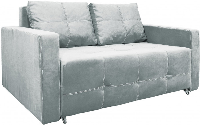 Диван аккордеон Марс велюр серый 140