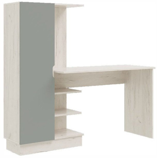 Юниор-4 Компьютерный стол (Шарли мокко, Крафт белый)