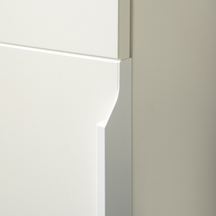 Октава Прихожая 50, белый шагрень/серый графит/дуб крафт золотой/фасады МДФ белый шагрень/серый графит