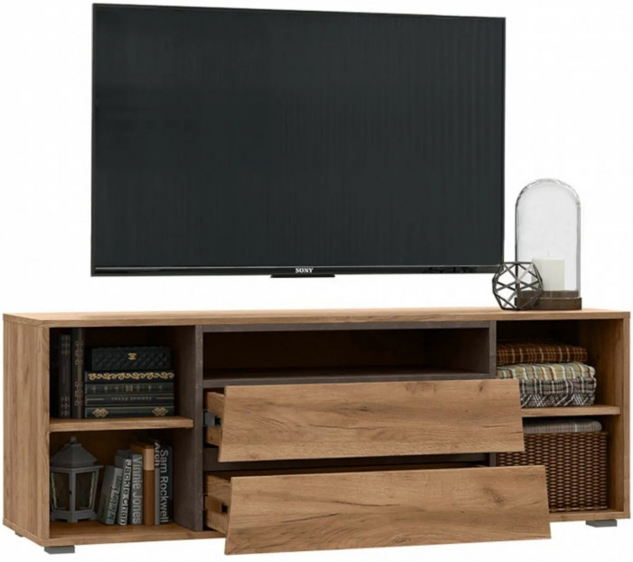 Модульная гостиная Соренто, композиция 1 (Дуб Крафт / Бетон)