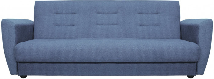 Раскладной диван-кровать, прямой, книжка, цвет серый, Лира 140х190