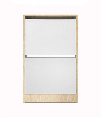 Обувница Лаком-2 Дуб Сонома / Белый