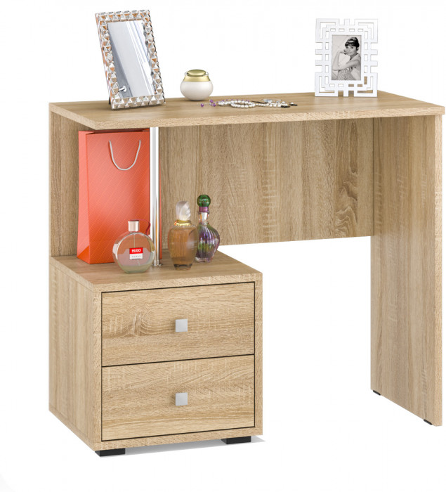 Камелия Стол косметический + Зеркало, дуб сонома