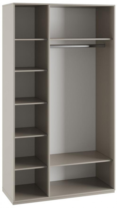 Шкаф трехстворчатый Ника, Бежевый, Кашемир