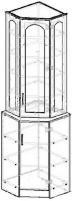 Буфет Констанция угловой (Сандал)