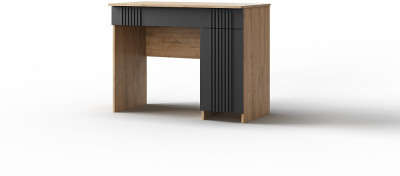 Стол туалетный "Оливия" - Дуб наварра/Шагрень черная