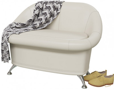 Диван 6-5154беж(БАШ) Орион, бежевая искусственная кожа (бежевый БАШ), ШхГхВ 110х70х80 см.