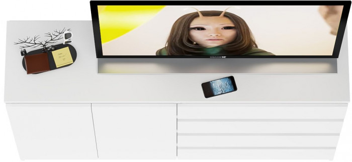 Мори Комод МК1600.1, цвет белый, ШхГхВ 160,4х41х94 см., НЕ универсальная сборка