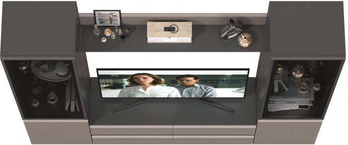 Сидней Комплектация № 049, корпус: антрацит/фасады: МДФ веллюто капучино