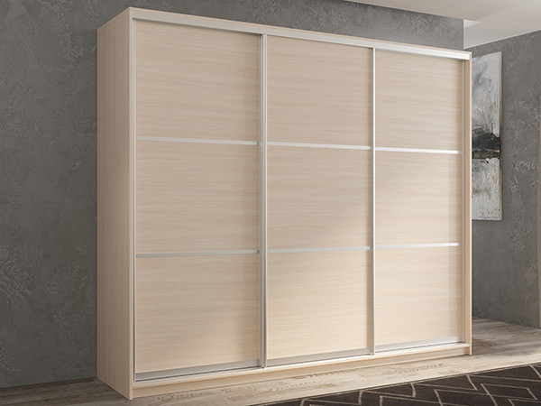 Шкаф-купе Кааппи 4 Дуб молочный 180х45х230 см