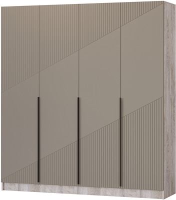 Шкаф Авис 2,0, Дуб эндгрейн/Крема