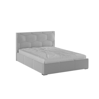 Манука Кровать интерьерная 140 светло-серый, ортопед