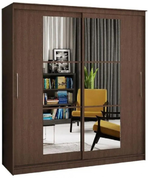 Шкаф-купе Элегант 3 1500 (Ясень шимо темный)