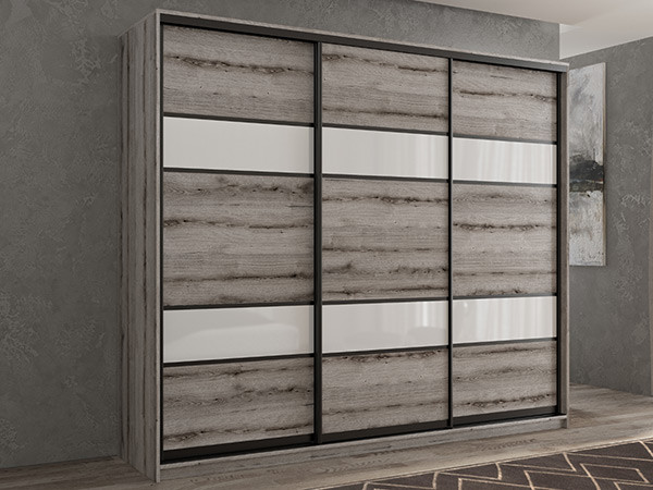 Шкаф-купе Кааппи 8 Эвок Окаменелый 200х60х230 см