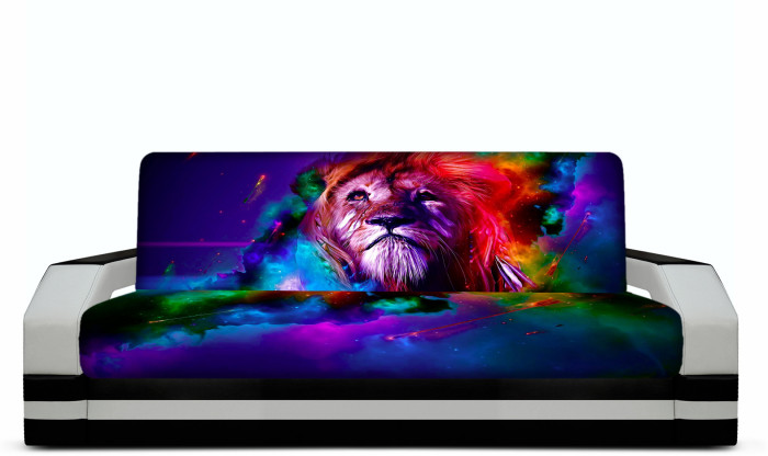 Диван-книжка с принтом Лев, 240х110