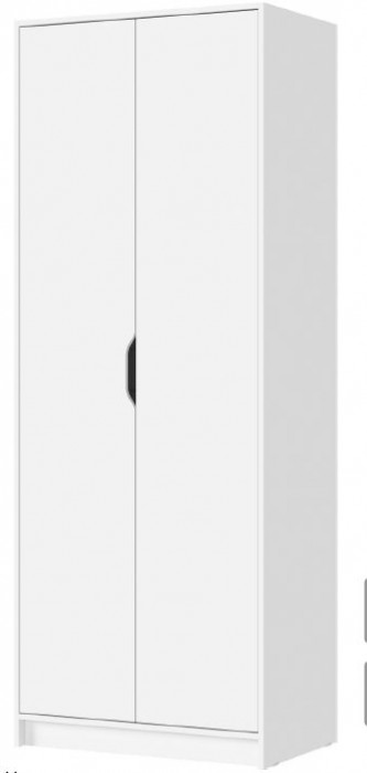 РУНА ШК 02 Шкаф 2-х створчатый Фасад БЕЛЫЙ/Корпус БЕЛЫЙ