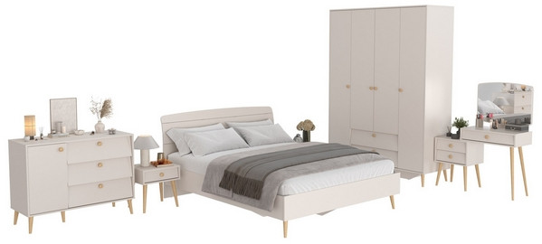 Афина Спальня 02-1600, кашемир серый