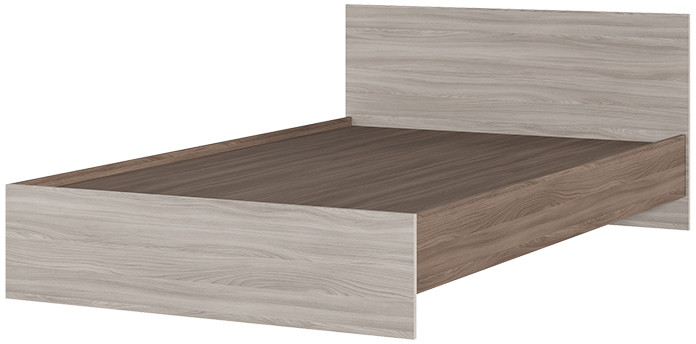 КР 556 Бася ЛДСП кровать 1200 шимо темный/шимо светлый