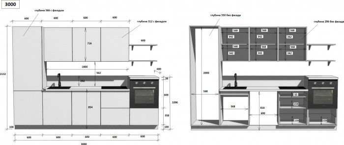 КГ 3000 ПВХ, Белый софт матовый Арника РМ в.7