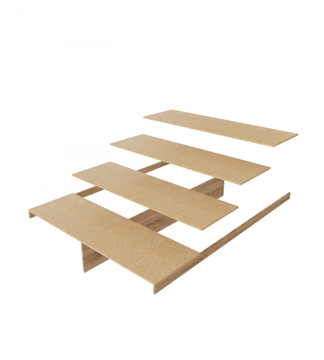 Толедо Кровать 160 графит серый, настил из ДСП 2С