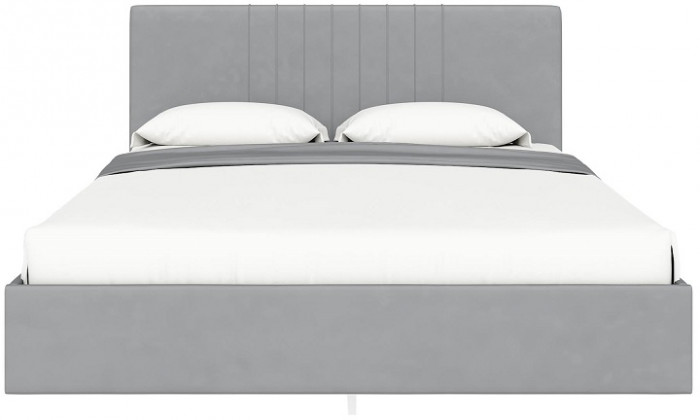 Кровать с латами Соло 180*200, Светло-серый