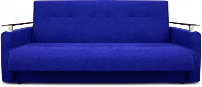 Раскладной диван-кровать, прямой, книжка, цвет синий, Милан Люкс 140