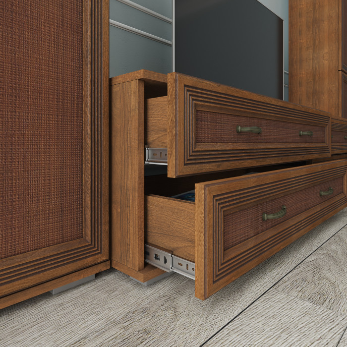 Модульная гостиная Ливорно, набор 2, Орех донской