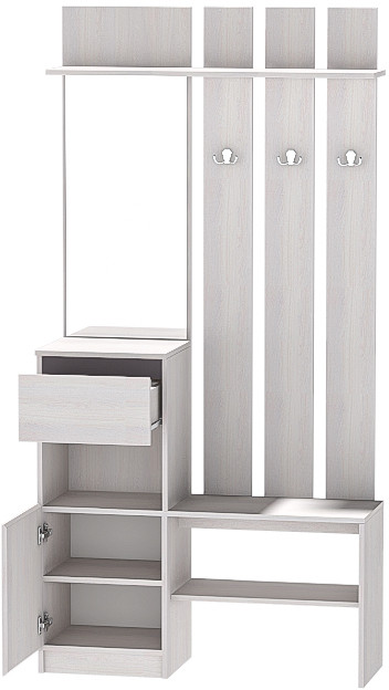 Кэт-1 Вешалка 1, Ясень анкор светлый/Графит