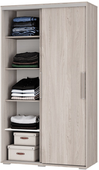 Шкаф-купе Мебелони ШКК-11, ясень белый